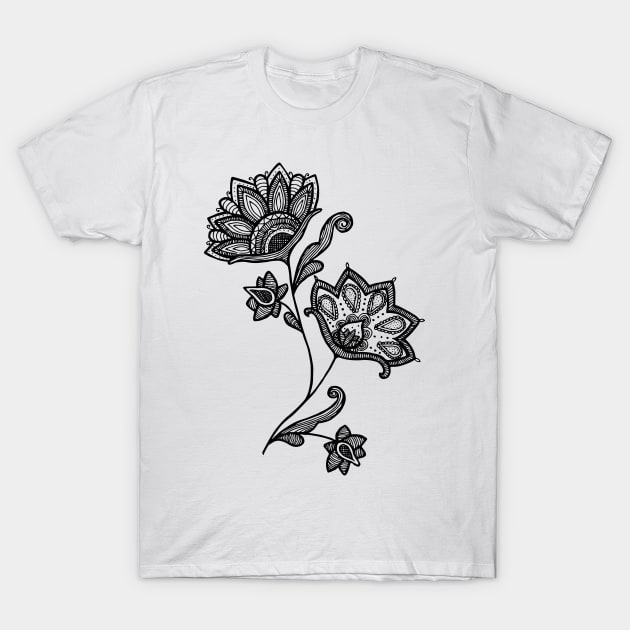 Two flowers T-Shirt by Tati_Alecrim